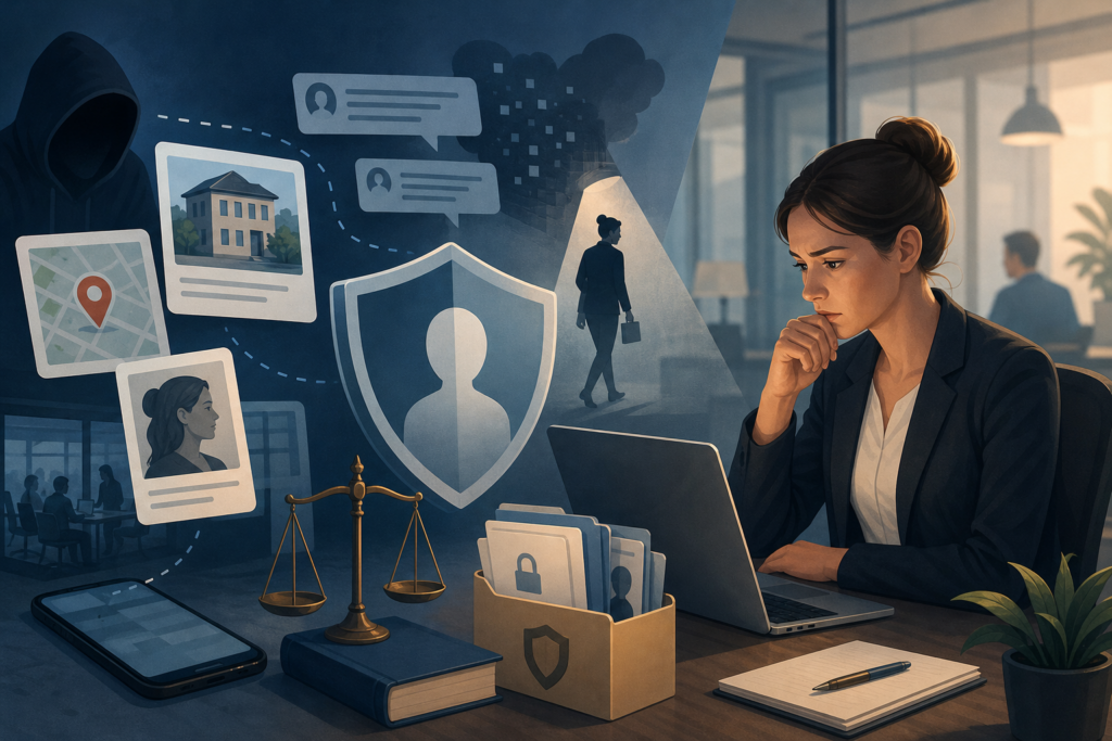 Misure di sicurezza quando il luogo di lavoro viene pubblicato online insieme a minacce