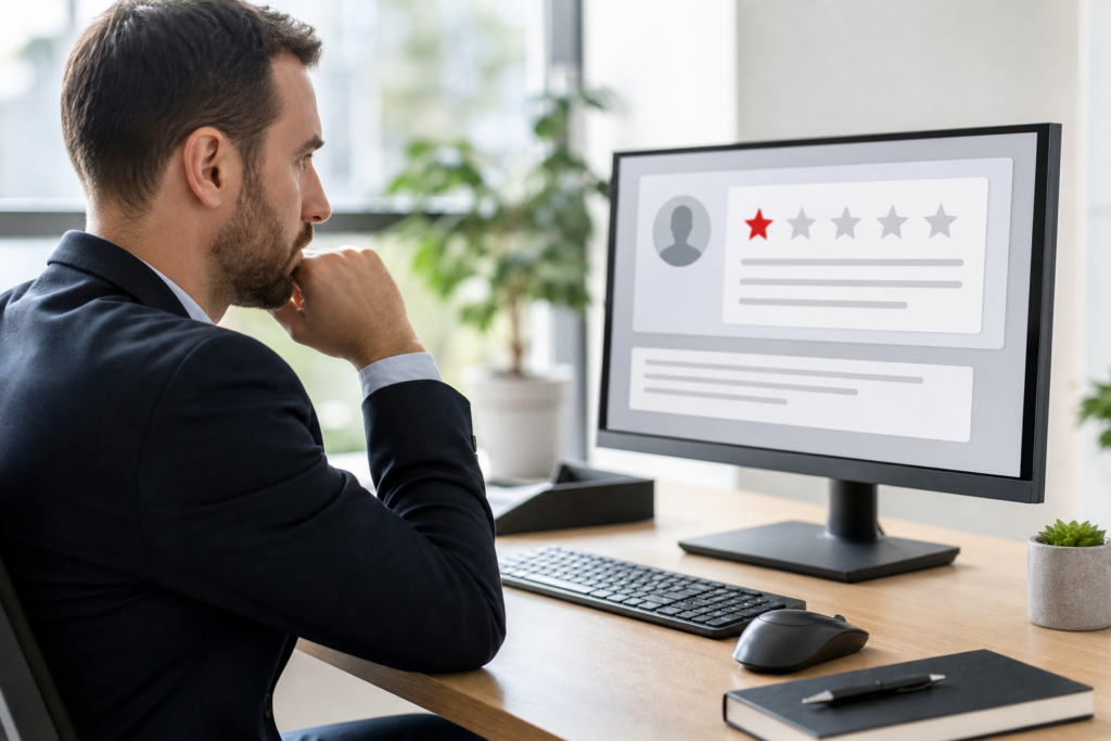 Verifica di una recensione Trustpilot senza corrispondenze nell’archivio clienti